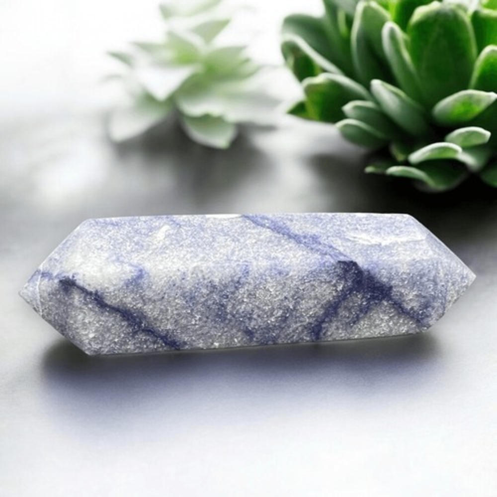 Blue Aventurine Double Terminated Meditation‎  Wand